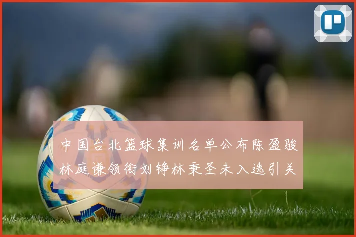 中国台北篮球集训名单公布陈盈骏林庭谦领衔刘铮林秉圣未入选引关注